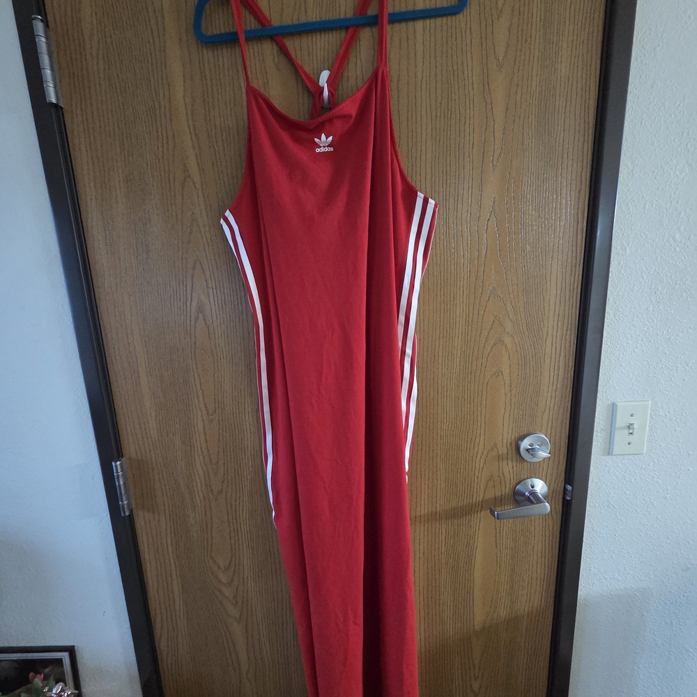 Adidas Women's 3X Red Maxi Dress